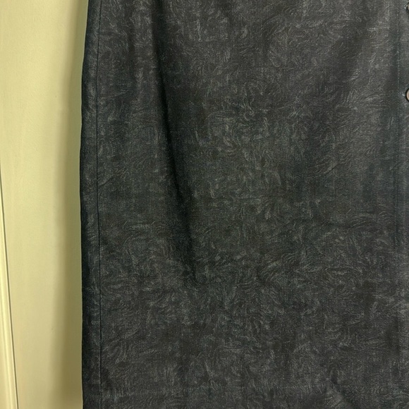 Vintage Valentino Wrap Pencil Floral Denim Skirt Size Small - Picture 4 of 13